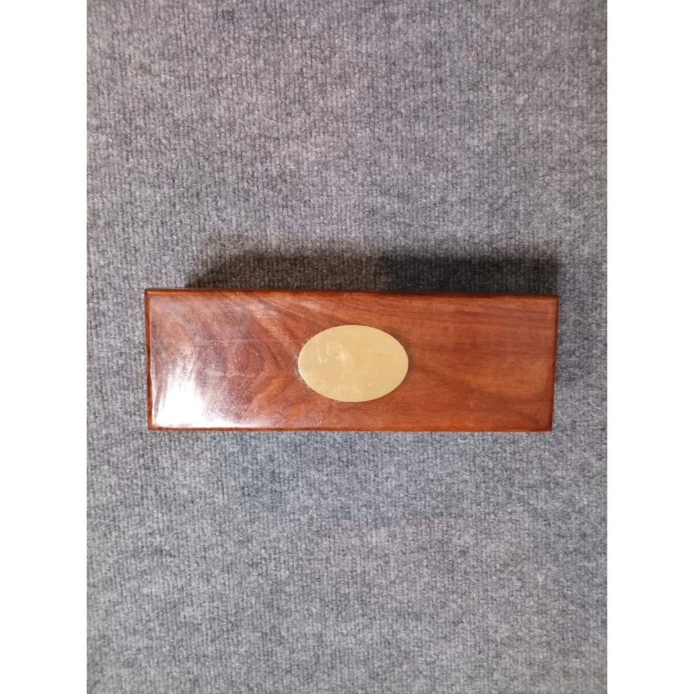 Vintage Style Kaleidoscope In Wooden Presentation Box Brass & Leather Look